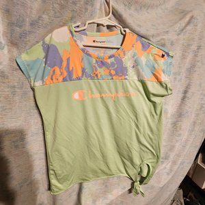 Champion Girls 10/12 Shirt that has Tie at Bottom on the Side